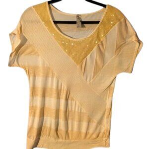 LYT sequin and stripes, short sleeve t-shirt